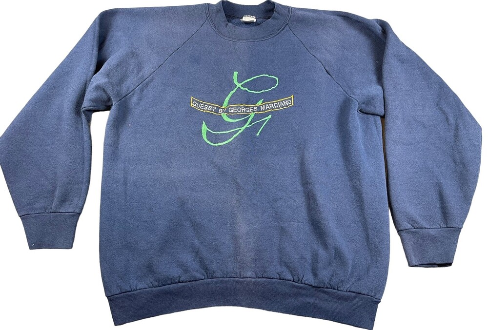 VTG 90s 1990 Guess? By Georges Marciano Sweater Sweatshirt Shirt USA Size XL